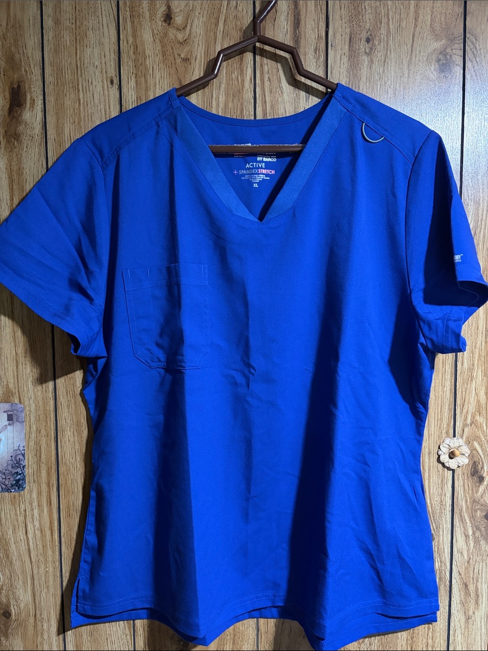 Grey’s Anatomy Active Women’s V-Neck Scrub Top — Royal Blue